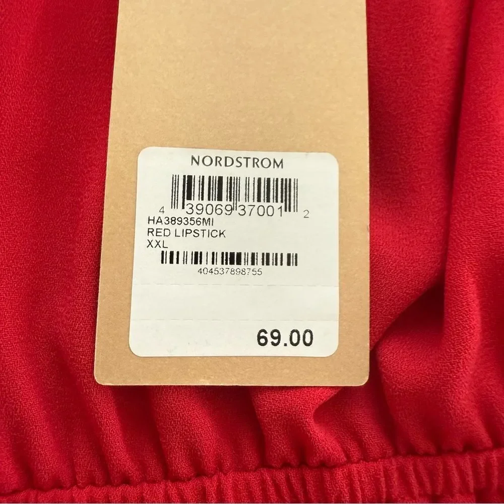 Halogen Red Elastic Waist Dress w/ Pockets - Picture 9 of 10
